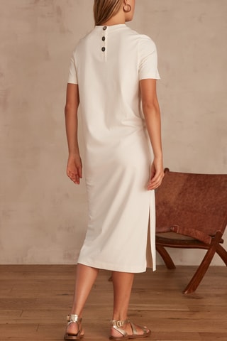 Vestido recto - Crudo