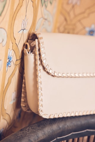 Bandolera de piel - Crudo