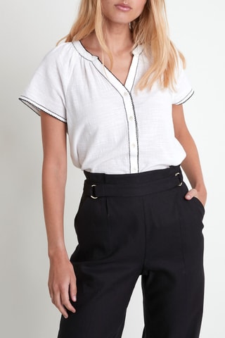 Camisa - Crudo y negro