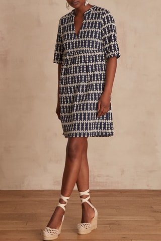 Vestido recto - Azul noche