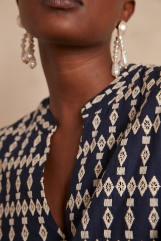 Vestido recto - Azul noche