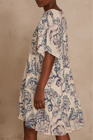 Vestido trapecio - Blanco