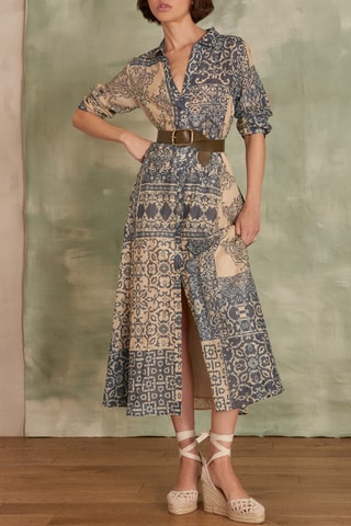 Vestido camisero - Crudo