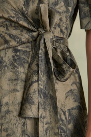 Vestido midi - Verde oscuro