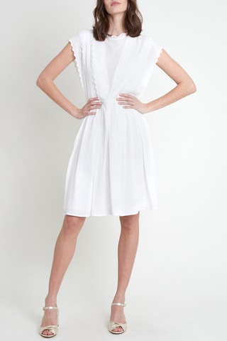 Vestido avolantado - Crudo