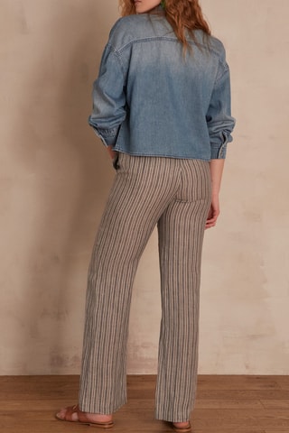 Pantalón de lino - Gris jaspeado