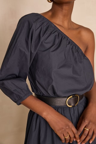 Top asimétrico - Antracita