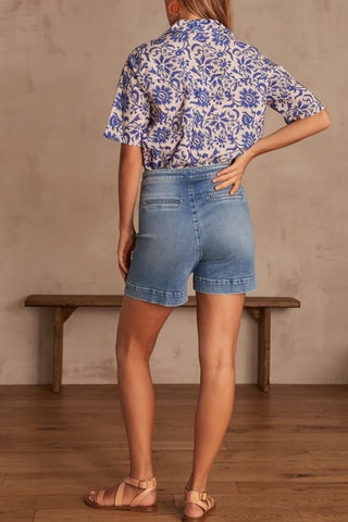 Short vaquero - Azul