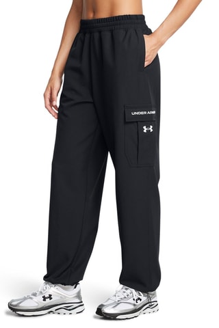 Pantalon cargo taille haute - Noir