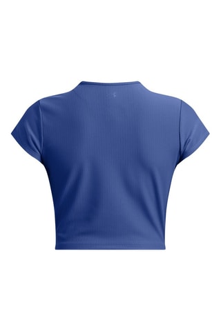 T-shirt cropped d'entraînement Meridian Rib - Bleu foncé