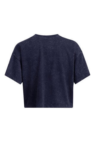 T-shirt cropped tie and dye - Bleu marine