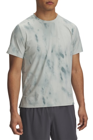 T-shirt de running tie and dye - Vert clair