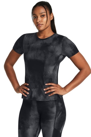 T-shirt de running tie and dye - Noir