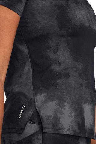 T-shirt de running tie and dye - Noir