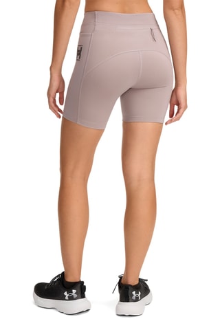 Short de running taille haute - Gris clair