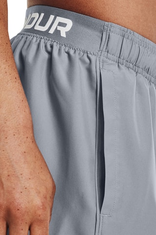 Short taille haute - Gris clair et blanc