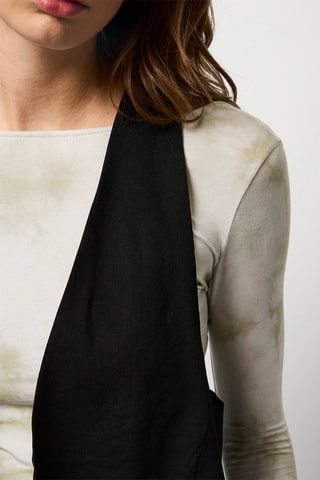 Gilet de costume en lin - Noir