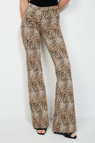 Pantalon taille haute - Beige