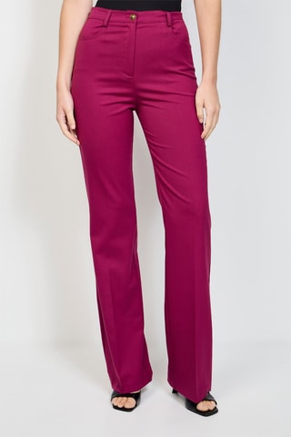 Pantalon taille haute - Fuchsia