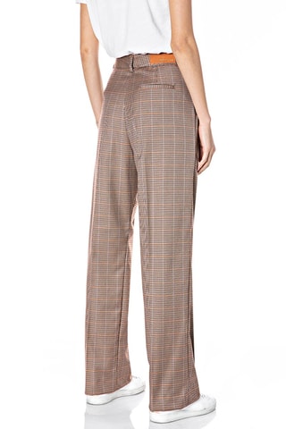 Pantalon straight taille haute - Beige