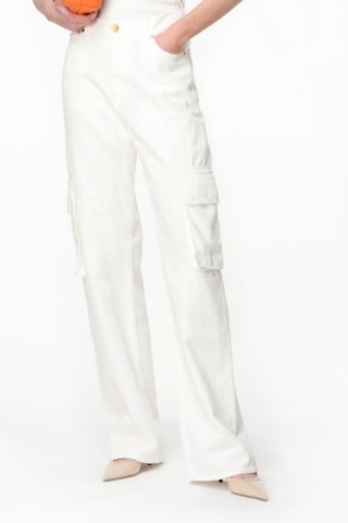 Pantalon cargo - Blanc