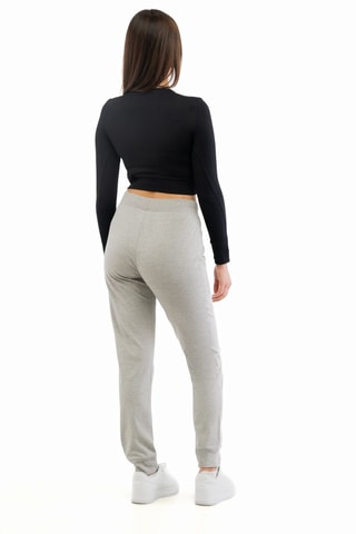 Pantalon taille haute - Gris clair chiné
