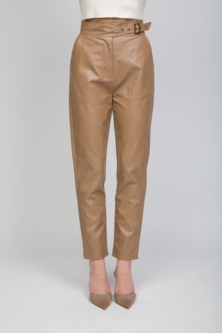 Pantalon 7/8 taille haute - Marron clair
