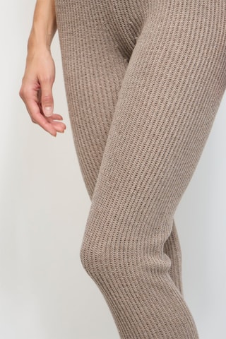 Pantalon en laine et cachemire - Taupe