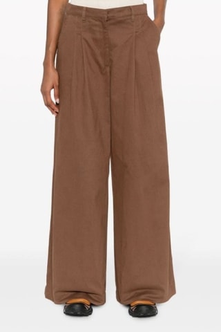 Pantalon palazzo - Marron
