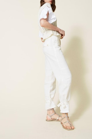 Pantalon droit Blanc
