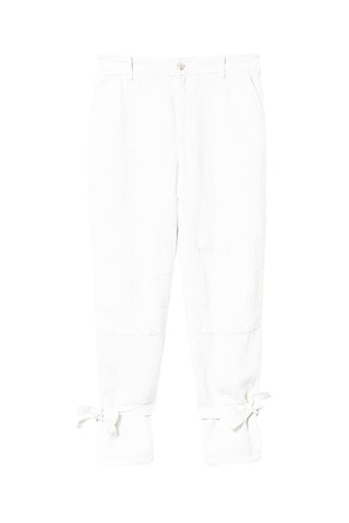 Pantalon droit Blanc