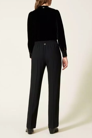 Pantalon taille haute - Noir