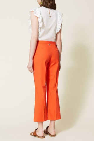 Pantalon droit 7/8 Orange