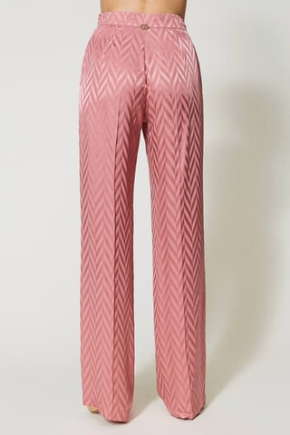 Pantalon wide legs - Rose