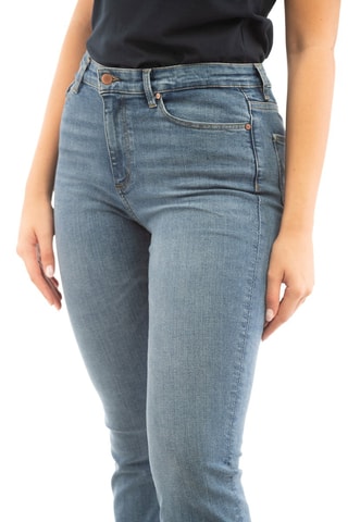 Jean skinny taille haute  - Bleu