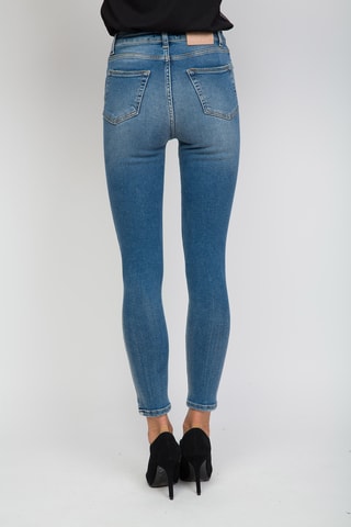 Jean 7/8 taille haute - Bleu cobalt