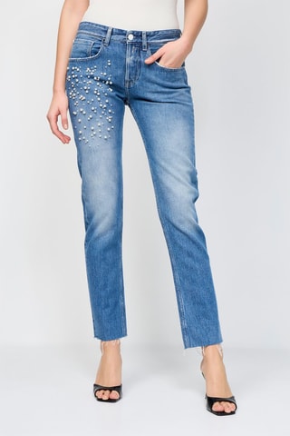 Jean Boyfit Heter - Bleu clair