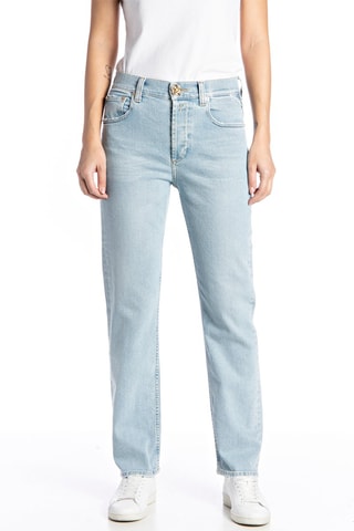 Jean taille haute Straight Maijke- Bleu