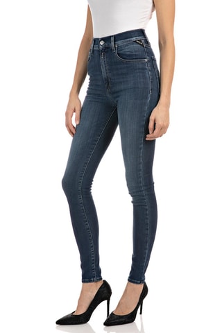 Jean taille haute Super Skinny Leyla - Bleu