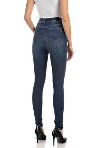 Jean taille haute Super Skinny Leyla - Bleu