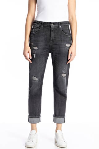 Jean Slim Boyfit Marty - Gris foncé