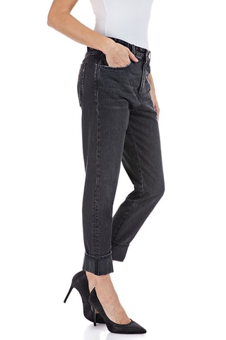 Jean Slim Boyfit Marty - Gris foncé