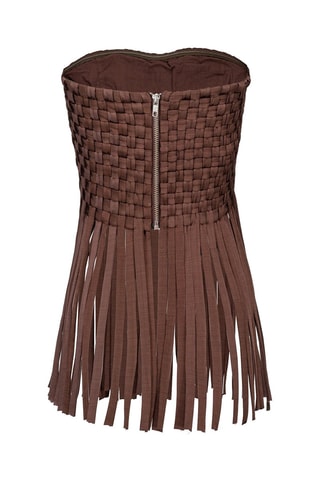 Top bustier - Marron
