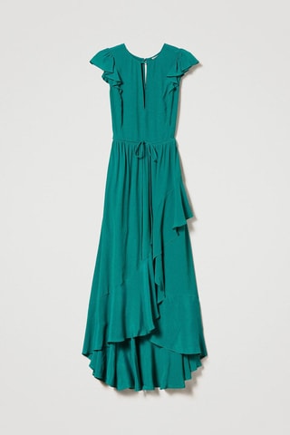 Robe longue en soie - Vert