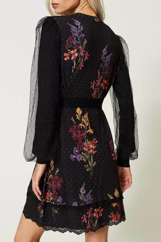 Robe volantée - Noir - PB VISUEL pas dispo