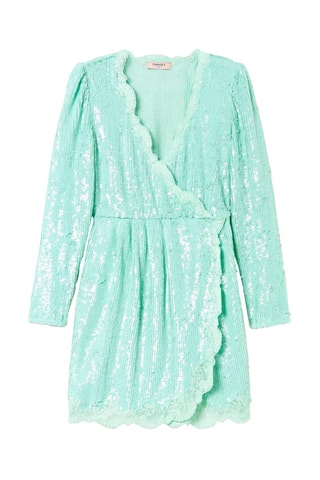 Robe portefeuille Turquoise