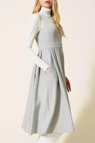 Robe patineuse - Gris clair chiné