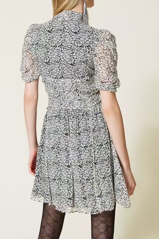 Robe patineuse - Blanc et noir