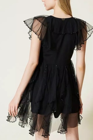 Robe volantée - Noir