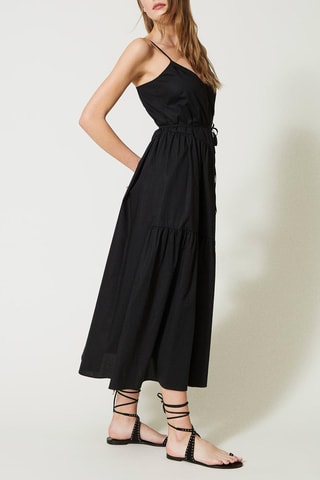 Vestido midi - Negro